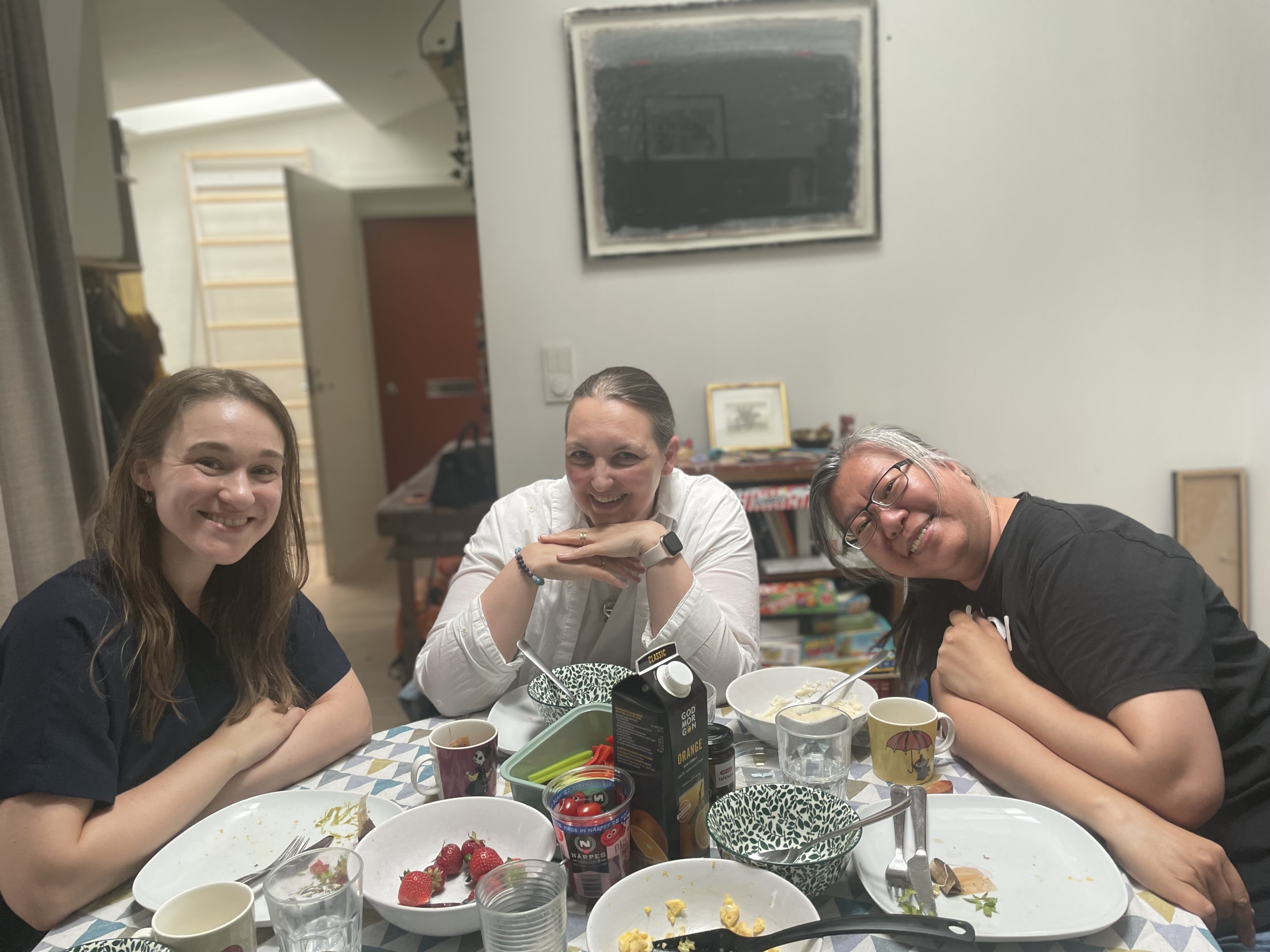 What works: small gatherings, like Sunday brunches.